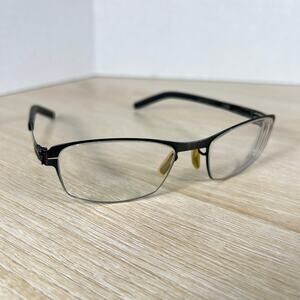ic! Berlin Model Kepler's Law Eyeglasses Frames Only Black 47-18